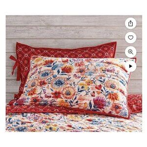 Set of 2 The Pioneer Woman Fluttering Fancies King Size Pillow Shams